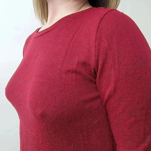 Old Navy Paper Thin Long Sleeve Heather Red - S - Picture 6 of 7